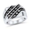 Thumbnail Image 1 of 1.95 CT. T.W. Black Diamond Ring in 10K White Gold