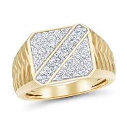 0.69 CT. T.W. Certified Lab-Grown Diamond Fashion Ring in 10K Gold (F/VS2)