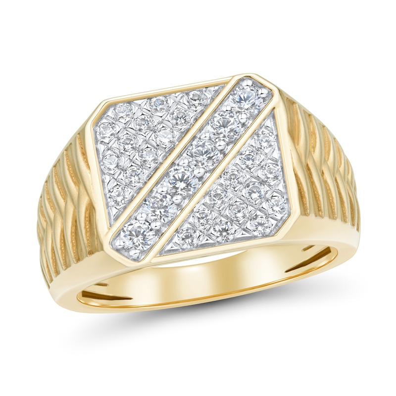 0.69 CT. T.W. Certified Lab-Grown Diamond Fashion Ring in 10K Gold (F/VS2)