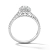 Thumbnail Image 3 of 1.00 CT. T.W. Radiant-Cut Certified Lab-Grown Diamond Frame Engagement Ring in 14K White Gold (F/VS2)
