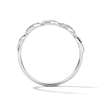 Thumbnail Image 3 of Diamond-Accent S-Curve Stackable Band in Sterling Silver