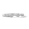 Thumbnail Image 4 of Diamond-Accent S-Curve Stackable Band in Sterling Silver