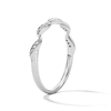 Thumbnail Image 5 of Diamond-Accent S-Curve Stackable Band in Sterling Silver