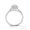 Thumbnail Image 3 of 1.00 CT. T.W. Oval Certified Lab-Grown Diamond Frame Engagement Ring in 14K White Gold (F/VS2)
