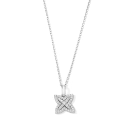 0.20 CT. T.W. Certified Lab-Grown Diamond Butterfly Pendant in Sterling Silver (F/SI2)