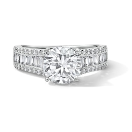 2.75 CT. T.W. Certified Lab-Grown Diamond Hidden Frame Engagement Ring  in 14K White Gold (F/VS2)