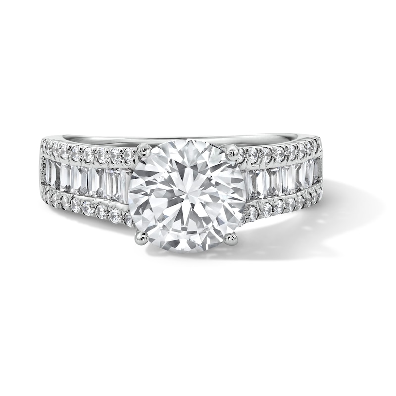 2.75 CT. T.W. Certified Lab-Grown Diamond Hidden Frame Engagement Ring  14K White Gold (F/VS2)