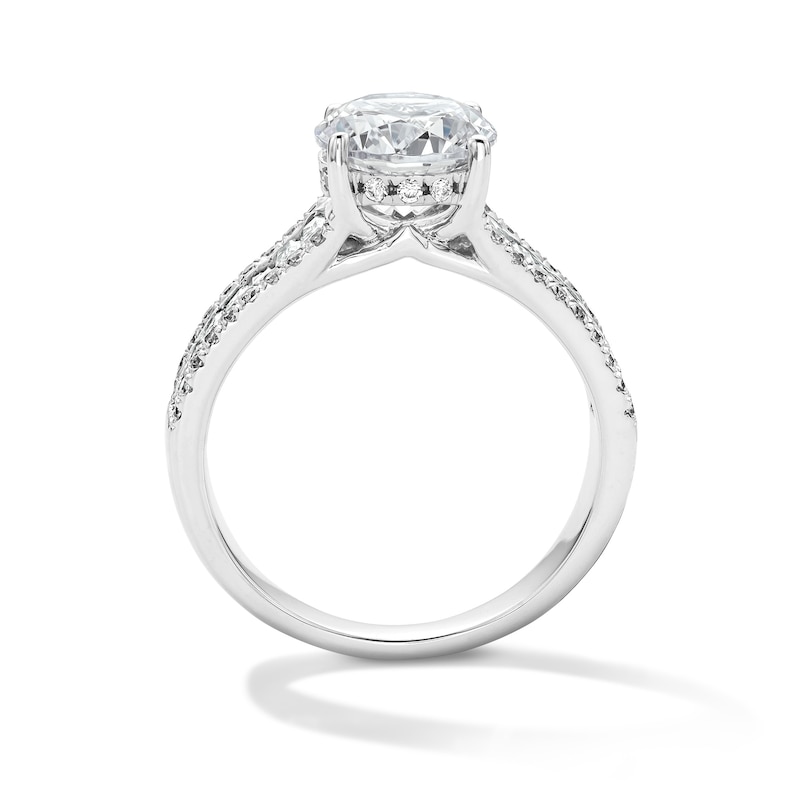 2.75 CT. T.W. Certified Lab-Grown Diamond Hidden Frame Engagement Ring  14K White Gold (F/VS2)