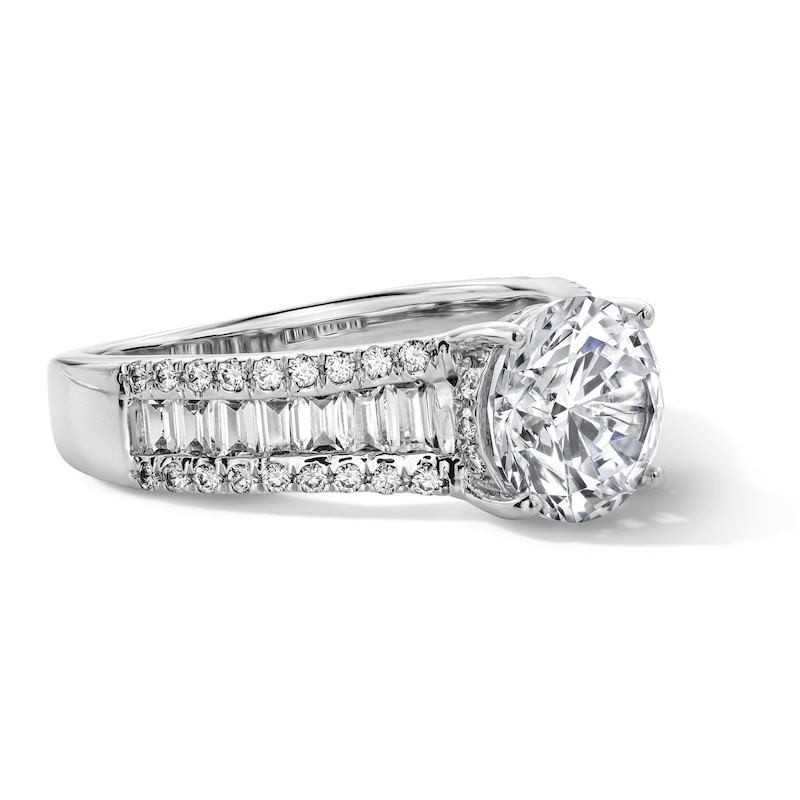 2.75 CT. T.W. Certified Lab-Grown Diamond Hidden Frame Engagement Ring  14K White Gold (F/VS2)