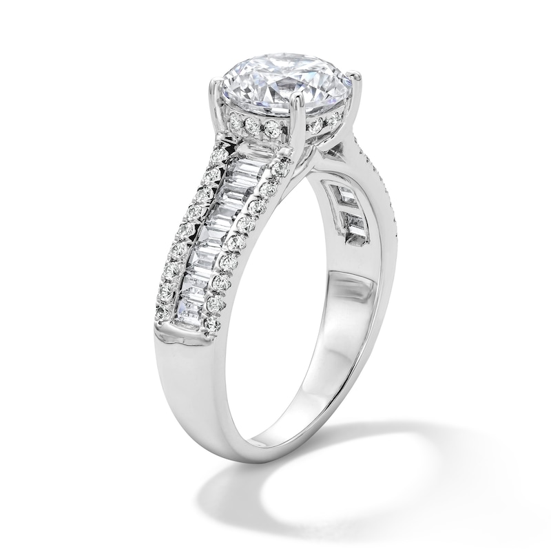 2.75 CT. T.W. Certified Lab-Grown Diamond Hidden Frame Engagement Ring  14K White Gold (F/VS2)