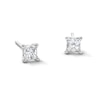 Thumbnail Image 1 of 0.37 CT. T.W. Princess-Cut Diamond Solitaire Stud Earrings in 14K White Gold (J/I3)