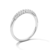 Thumbnail Image 4 of 0.30 CT. T.W. Certified Lab-Grown Diamond Pavé Ring in Sterling Silver (F/SI2)