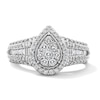 Thumbnail Image 1 of 0.50 CT. T.W. Multi-Diamond Pavé and Channel Set Engagement Ring in 10K White Gold