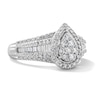 Thumbnail Image 4 of 0.50 CT. T.W. Multi-Diamond Pavé and Channel Set Engagement Ring in 10K White Gold