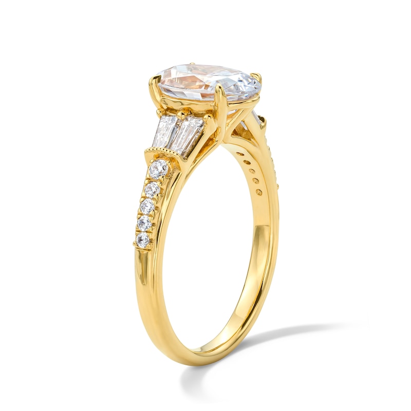 2.50 CT. T.W. Oval Certified Lab-Grown Diamond Engagement Ring 14K Gold (F/VS2)