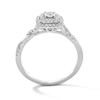 Thumbnail Image 3 of 0.25 CT. T.W. Diamond Double Cushion Frame Engagement Ring in 10K White Gold