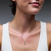 Thumbnail Image 2 of .10 CT. T.W. Certified Lab-Grown Diamond Solitaire Infinity Pendant in Sterling Silver (F/SI2)