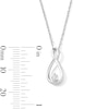 Thumbnail Image 3 of .10 CT. T.W. Certified Lab-Grown Diamond Solitaire Infinity Pendant in Sterling Silver (F/SI2)