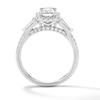 Thumbnail Image 2 of 1.50 CT. T.W. Radiant-Cut Certified Lab-Grown Diamond Frame Engagement Ring in 14K White Gold (F/VS2)