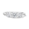 Thumbnail Image 1 of 1.00 CT. T.W. Certified Lab-Grown Diamond Channel-Set Three-Stone Band in 14K White Gold (F/VS2)