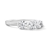 Thumbnail Image 4 of 1.00 CT. T.W. Certified Lab-Grown Diamond Channel-Set Three-Stone Band in 14K White Gold (F/VS2)