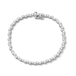 5.00 CT. T.W. Certified Lab-Grown Diamond Offset Tennis Bracelet in 10K White Gold (F/SI2)