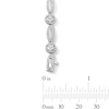 Thumbnail Image 3 of 0.25 CT. T.W. Diamond Marquise and Round Link Bracelet in Sterling Silver