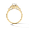 Thumbnail Image 2 of 1.50 CT. T.W. Marquise-Cut Certified Lab-Grown Diamond Frame Engagement Ring in 14K  Gold (F/VS2)