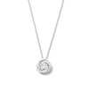 Thumbnail Image 1 of 0.40 CT. T.W. Certified Lab-Grown Diamond Solitaire Swirl Pendant in Sterling Silver (F/SI2)