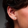Thumbnail Image 2 of 0.30 CT. T.W. Certified Lab-Grown Diamond Solitaire Stud Earrings in Sterling Silver (F/SI2)
