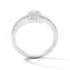 Thumbnail Image 3 of 0.25 CT.T.W. Diamond Bypass Fashion Ring in Sterling Silver