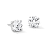 Thumbnail Image 1 of 0.50 CT. T.W. Certified Lab-Grown Diamond Solitaire Stud Earrings in 10K White Gold (F/SI2)