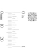 Thumbnail Image 3 of 0.50 CT. T.W. Certified Lab-Grown Diamond Cushion-Frame Stud Earrings in Sterling Silver (F/SI2)