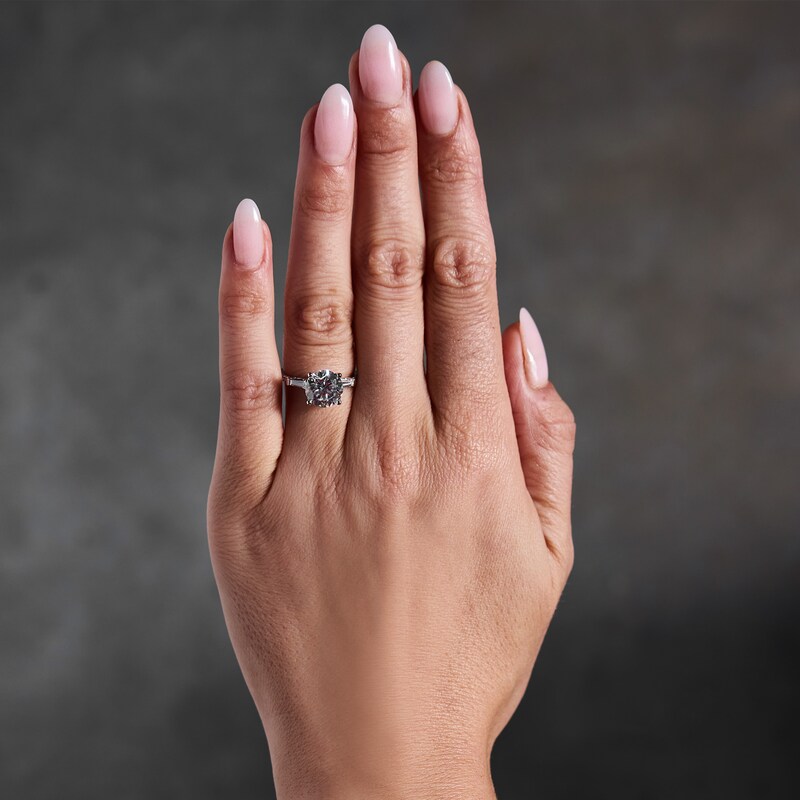 3.37 CT. T.W. Certified Lab-Grown Diamond Engagement Ring 14K White Gold (F/VS2)