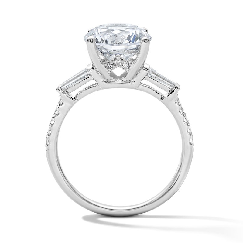 3.37 CT. T.W. Certified Lab-Grown Diamond Engagement Ring 14K White Gold (F/VS2)