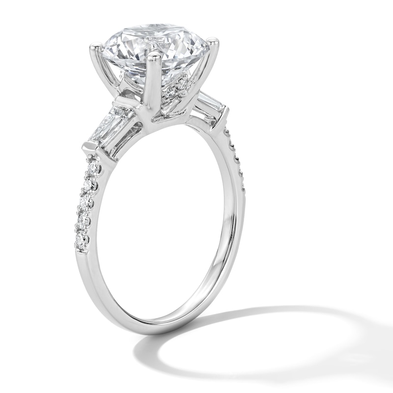 3.37 CT. T.W. Certified Lab-Grown Diamond Engagement Ring 14K White Gold (F/VS2)