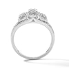 Thumbnail Image 3 of 0.20 CT. T.W. Diamond Frame Three-Stone Engagement  Ring in 10K White Gold