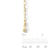 Thumbnail Image 3 of Paper Clip Chain Anklet in Hollow 10K Gold - 10"