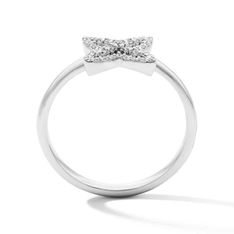 0.20 CT. T.W. Certified Lab-Grown Diamond Butterfly Ring Sterling Silver (F/SI2)