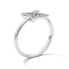 Thumbnail Image 4 of 0.20 CT. T.W. Certified Lab-Grown Diamond Butterfly Ring in Sterling Silver (F/SI2)