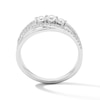 Thumbnail Image 3 of 0.50 CT.T.W. Diamond Three-Stone Crossover Ring in Sterling Silver