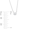 Thumbnail Image 5 of 1.00 CT. T.W. Certified Lab-Grown Diamond Solitaire Necklace and Stud Earrings Set in Sterling Silver (F/SI2)