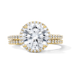3.50 CT. T.W. Certified Lab-Grown Diamond Frame Bridal Set in 14K Gold (F/VS2)