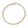 Thumbnail Image 1 of 2.6mm Diamond-Cut Ice Chain Bracelet in Solid 10K Gold - 7.5"