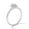 Thumbnail Image 5 of 0.33 CT. T.W. Pear-Shaped Canadian Certified Centre Diamond Engagement Ring in 10K White Gold (I/SI2)