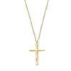 Thumbnail Image 1 of Textured Cross Pendant in 10K Gold