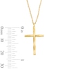 Thumbnail Image 4 of Textured Cross Pendant in 10K Gold