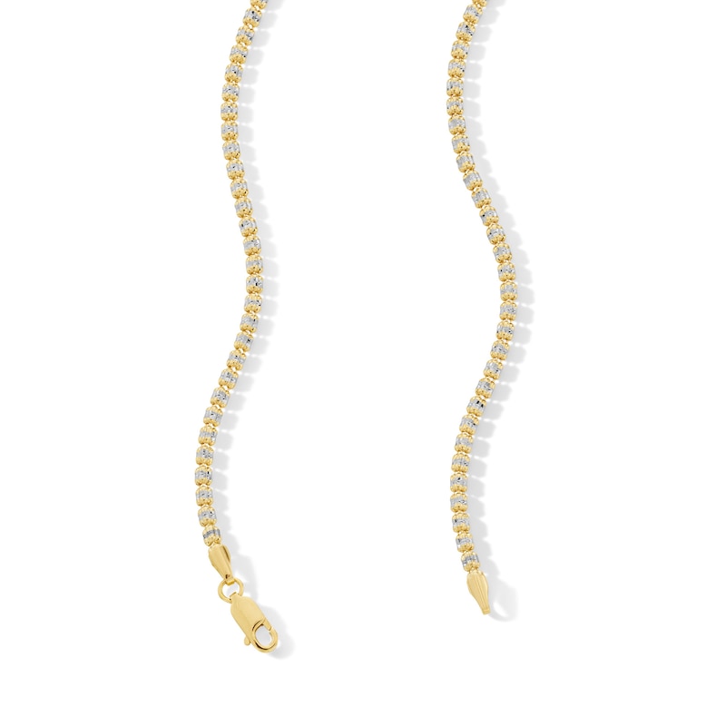 2.6mm Diamond-Cut Ice Chain Necklace in Solid 10K Gold -20"