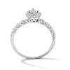 Thumbnail Image 3 of 0.25 CT. T.W. Diamond Oval Frame Engagement Ring in 10K White Gold