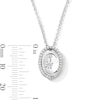 Thumbnail Image 4 of Unstoppable Love™ 0.30 CT. T.W. Certified Lab-Grown Diamond Swirl and Dangle Pendant in Sterling Silver (F/SI2) - 19”